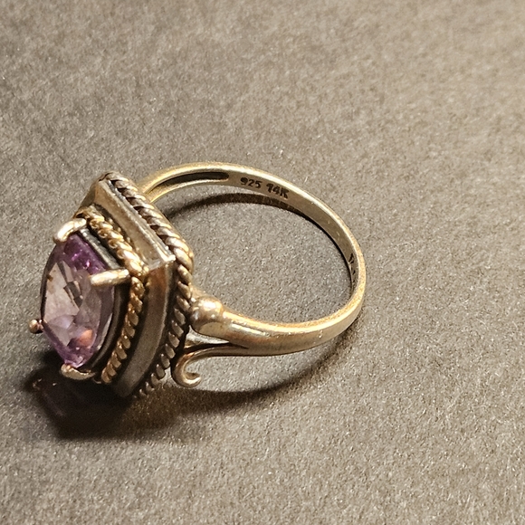 Vintage Ross Simmons 14k Gold And Sterlimg Ring. Size 8.5 - Picture 2 of 4